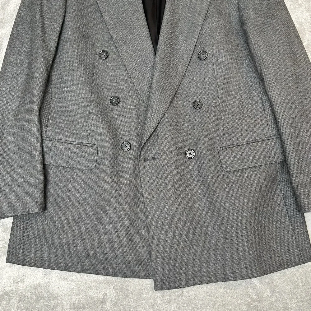 CHRISTIAN DIOR MONSIEUR PARIS 100% PURE WOOL USA VINTAGE SPORT COAT JACKET GRAY
